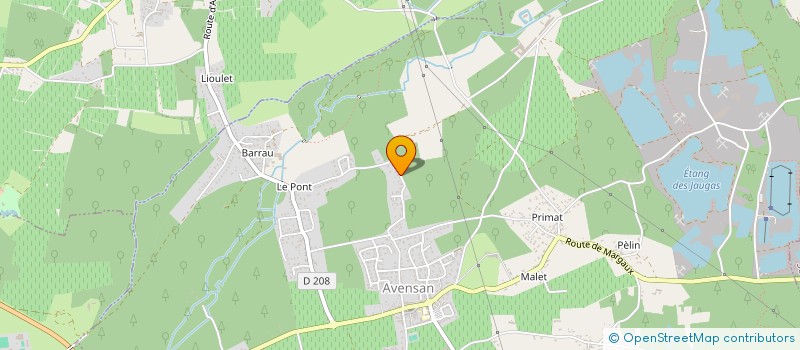 localisation de l'entreprise MONSIEUR MATTHIEU TRICOT  AVENSAN