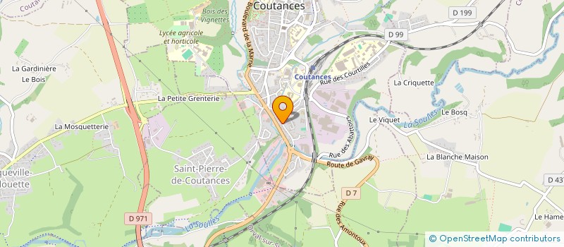 localisation de l'entreprise MONSIEUR MATTHIEU TRIGER  COUTANCES