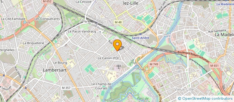 localisation de l'entreprise MONSIEUR MATTHIEU TRUMEAU  LAMBERSART