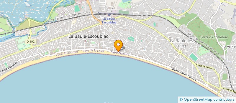 localisation de l'entreprise MONSIEUR MATTHIEU URBAIN à LA BAULE-ESCOUBLAC