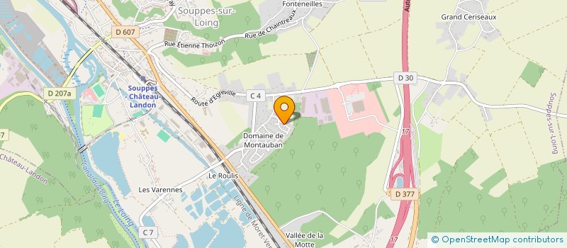 localisation de l'entreprise MONSIEUR MATTHIEU VAN BATTEN  SOUPPES-SUR-LOING