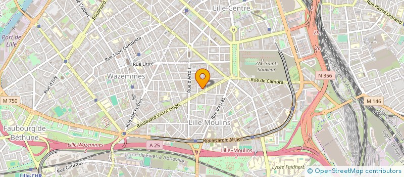 localisation de l'entreprise MONSIEUR MATTHIEU VELGHE à LILLE