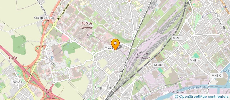 localisation de l'entreprise MONSIEUR MATTHIEU VERBEKE  SEQUEDIN