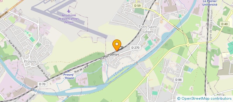 localisation de l'entreprise MONSIEUR MATTHIEU VERBORGH  TRITH-SAINT-LEGER