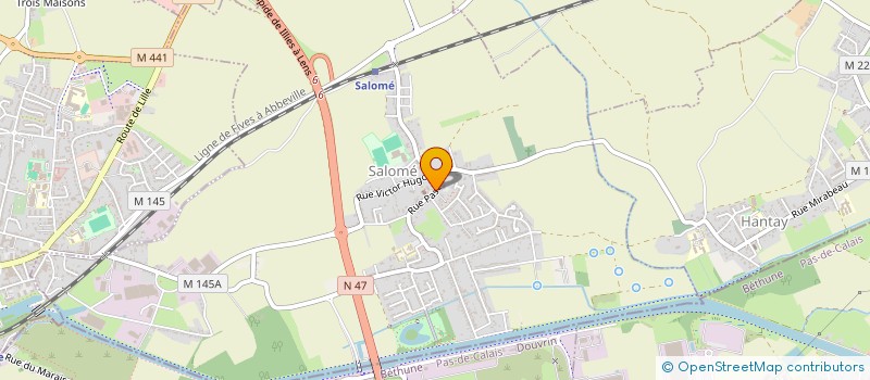 localisation de l'entreprise MONSIEUR MATTHIEU VERSTRAETE  SALOME