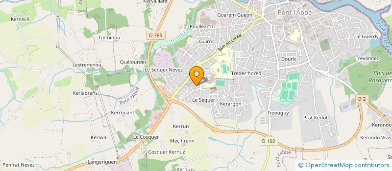 localisation de l'entreprise MONSIEUR MATTHIEU VIANDIER à PONT-L'ABBE