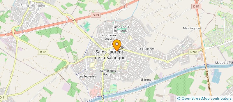 localisation de l'entreprise MONSIEUR MATTHIEU VIGNAU  SAINT-LAURENT-DE-LA-SALANQUE