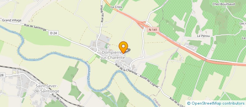 localisation de l'entreprise MONSIEUR MATTHIEU VINCELOT  SAINTES