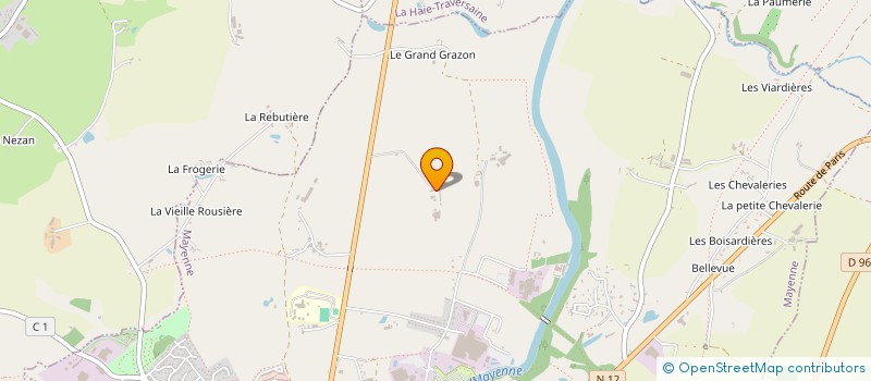 localisation de l'entreprise MONSIEUR MATTHIEU VIRFOLET  MAYENNE