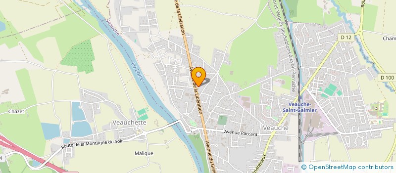 localisation de l'entreprise MONSIEUR MATTHIEU VIRICEL  VEAUCHE