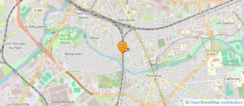 localisation de l'entreprise MONSIEUR MATTHIEU VIVET  LE MANS