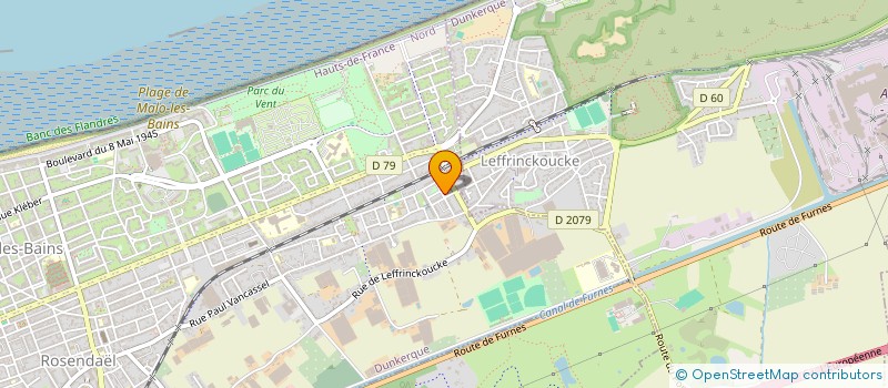 localisation de l'entreprise MONSIEUR MATTHIEU WADOUX à DUNKERQUE