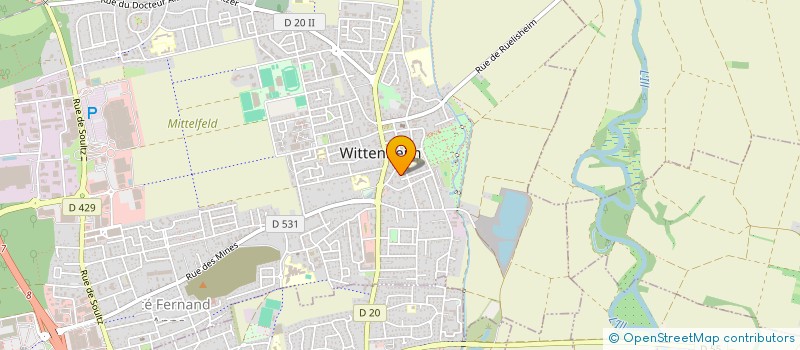 localisation de l'entreprise MONSIEUR MATTHIEU WURTZ  WITTENHEIM