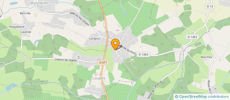 localisation de l'entreprise MONSIEUR MATTHIEU YAIGRE  LOUPES