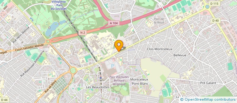 localisation de l'entreprise MONSIEUR MATTHIEU ZEPHIR  VILLEPINTE