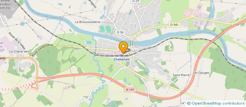 localisation de l'entreprise MONSIEUR MATTHIEUX CREMOUX à CHABANAIS