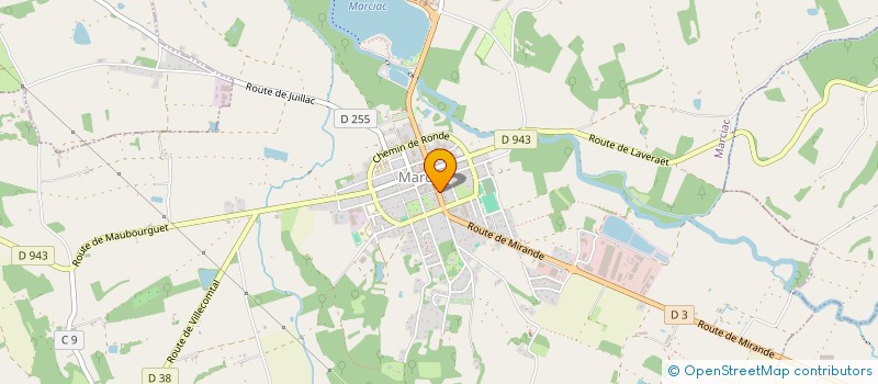 localisation de l'entreprise MONSIEUR MATTHIJS DE VROOME  MARCIAC