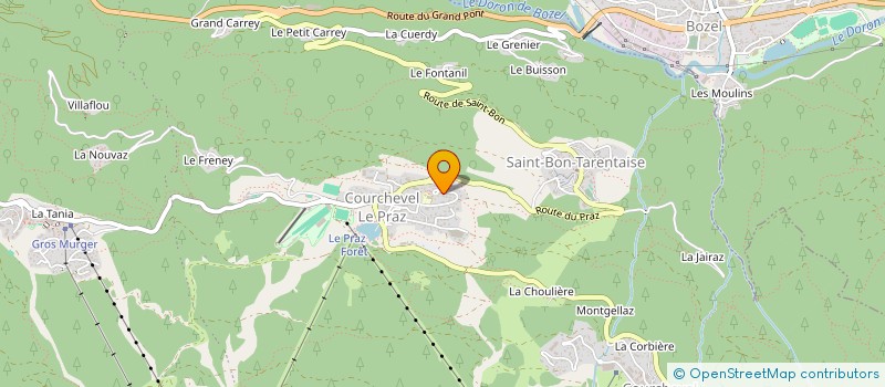 localisation de l'entreprise MONSIEUR MATTHIS BERRARD à COURCHEVEL