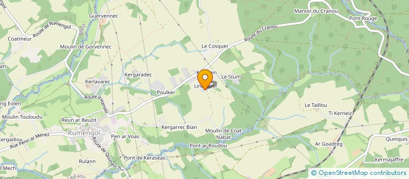 localisation de l'entreprise MONSIEUR MATTHIS DROCHON  LE FAOU