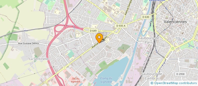 localisation de l'entreprise MONSIEUR MATTHIS GOLDMAN  VALENCIENNES