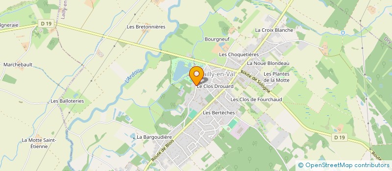 localisation de l'entreprise MONSIEUR MATTHIS GRILLON à LAILLY-EN-VAL
