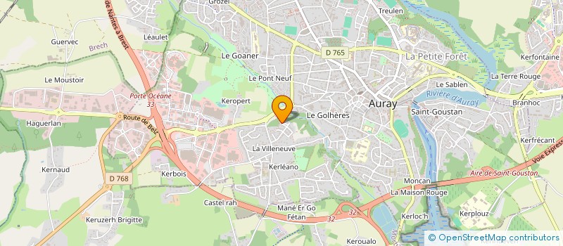 localisation de l'entreprise MONSIEUR MATTHIS LE NY à AURAY