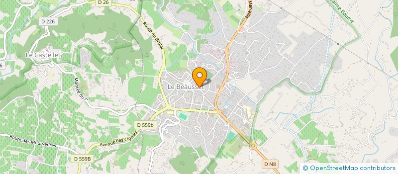 localisation de l'entreprise MONSIEUR MATTHIS LOMBARD  LE CASTELLET