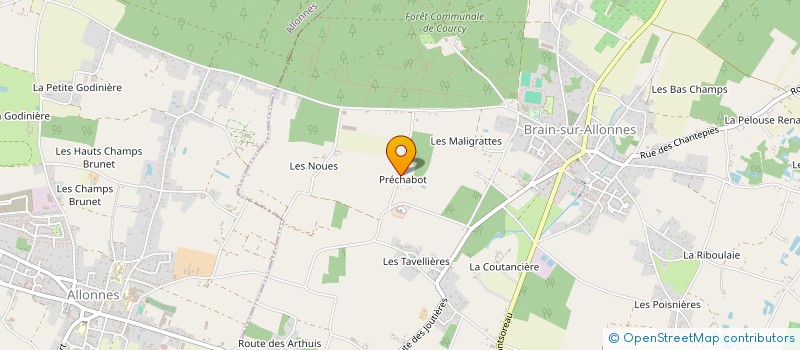 localisation de l'entreprise MONSIEUR MATTHIS OLIVIER  BRAIN-SUR-ALLONNES