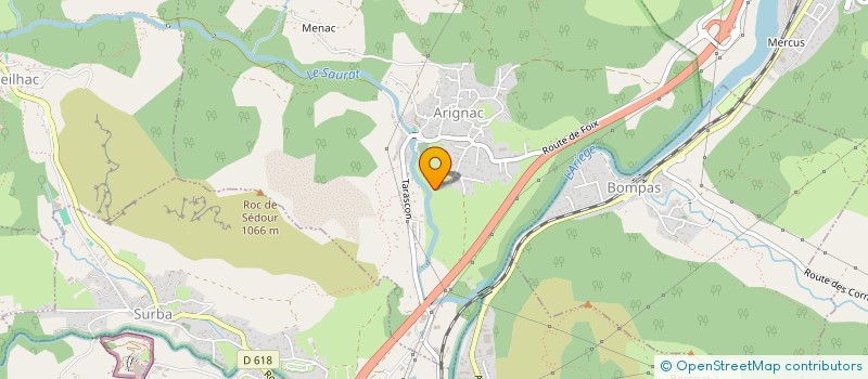 localisation de l'entreprise MONSIEUR MATTHIS TETART-CHAGUE à ARIGNAC