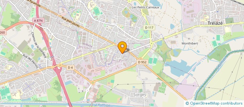 localisation de l'entreprise MONSIEUR MATTHYS MONTERNAULT  TRELAZE