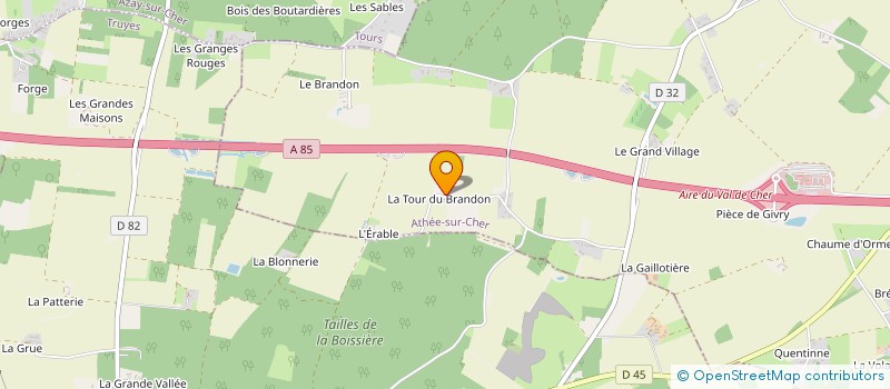 localisation de l'entreprise MONSIEUR MATTIAS DE BARBERIN BARBERINI  ATHEE-SUR-CHER