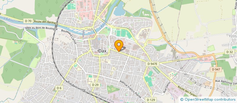 localisation de l'entreprise MONSIEUR MATTIEU BIDAU  DAX