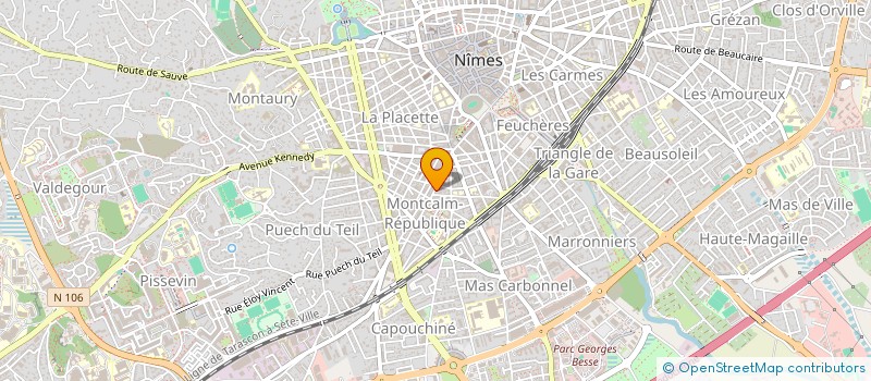 localisation de l'entreprise MONSIEUR MATTIEU ROBERT  NIMES