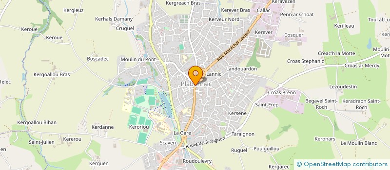 localisation de l'entreprise MONSIEUR MATTIS GUILLOU  PLABENNEC