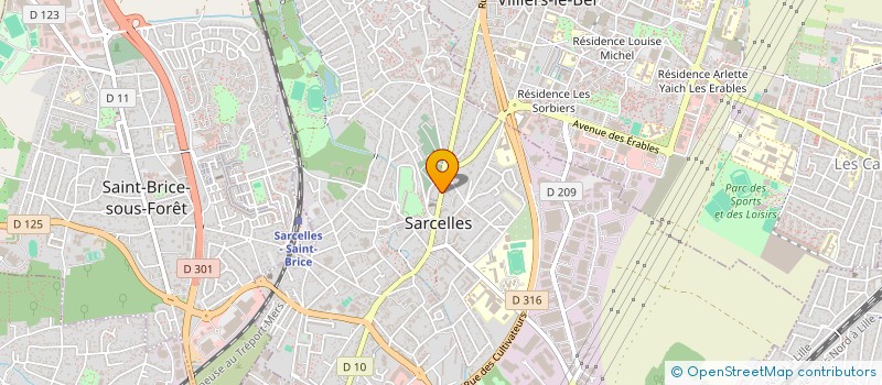 localisation de l'entreprise MONSIEUR MATTIS TEIXEIRA  SARCELLES