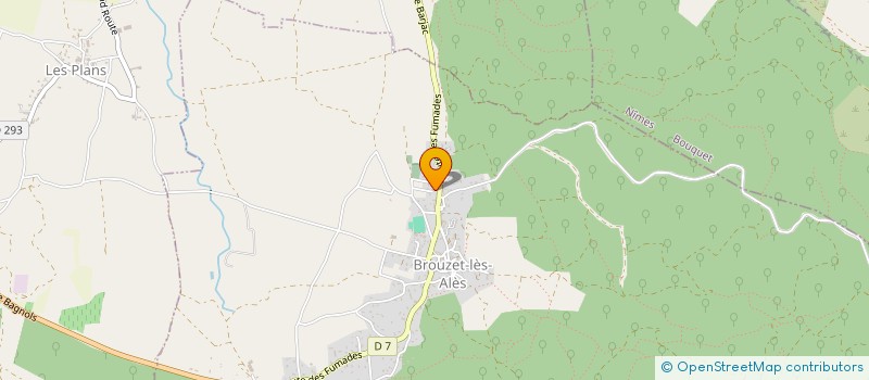localisation de l'entreprise MONSIEUR MATYS CHARBONNIER  BROUZET-LES-ALES