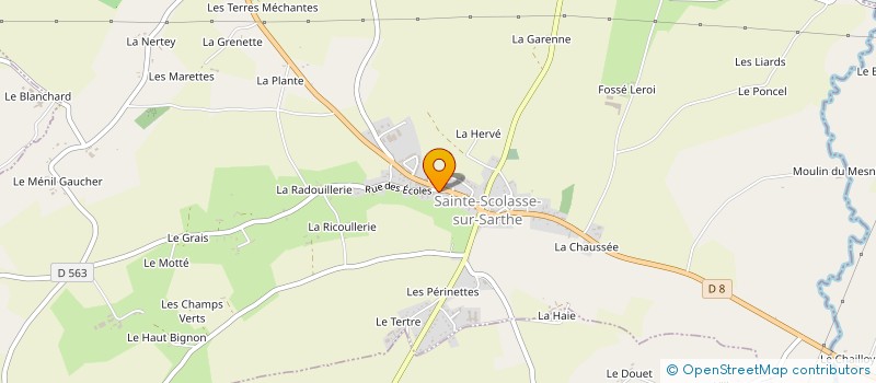 localisation de l'entreprise MONSIEUR MATYS MOLVEAUX à SAINTE-SCOLASSE-SUR-SARTHE