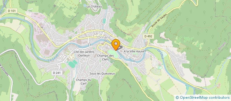 localisation de l'entreprise MONSIEUR MAUD DUCRET  ORNANS