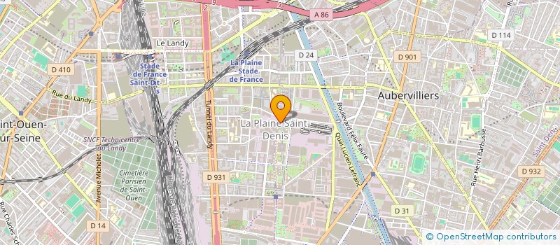localisation de l'entreprise MONSIEUR MAUI ACKERMANN  AUBERVILLIERS