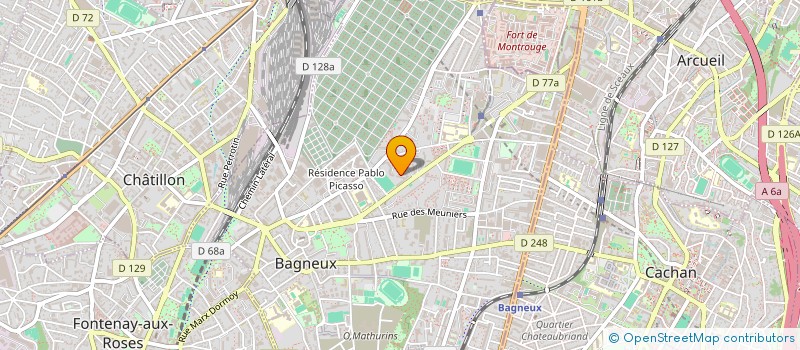 localisation de l'entreprise MONSIEUR MAURICE ABADIE à BAGNEUX