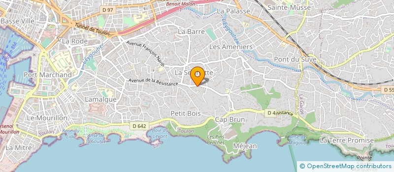 localisation de l'entreprise MONSIEUR MAURICE AEPLY à TOULON