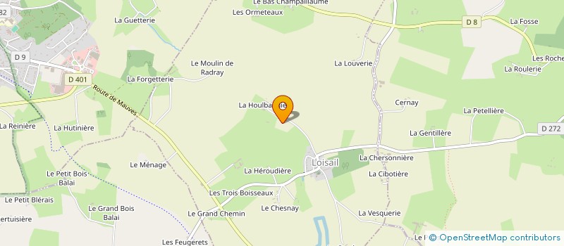 localisation de l'entreprise MONSIEUR MAURICE AGUINET à LOISAIL