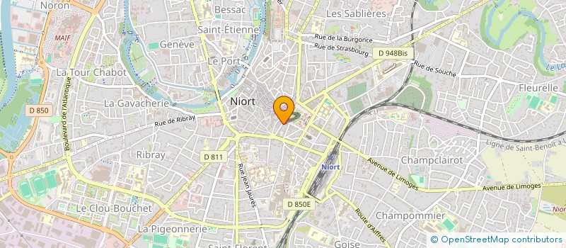 localisation de l'entreprise MONSIEUR MAURICE ALAUX  NIORT