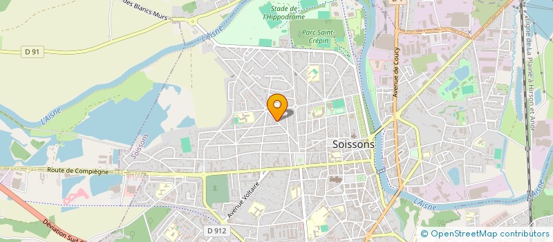 localisation de l'entreprise MONSIEUR MAURICE ALFONSI à SOISSONS