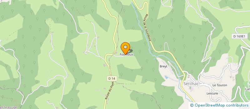 localisation de l'entreprise MONSIEUR MAURICE ALLIOT  SERILHAC