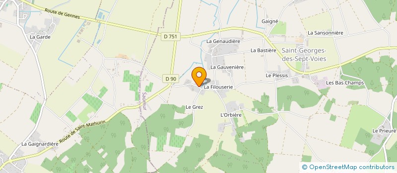 localisation de l'entreprise MONSIEUR MAURICE ALLORY  GENNES-VAL-DE-LOIRE