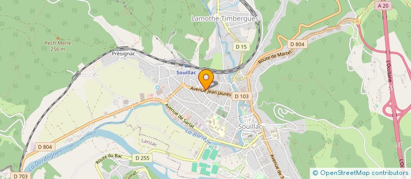 localisation de l'entreprise MONSIEUR MAURICE ANTHEAUME  SOUILLAC