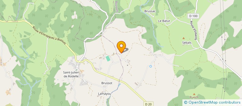 localisation de l'entreprise MONSIEUR MAURICE ARLABOSSE à BOZOULS
