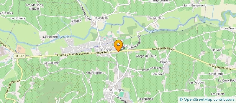 localisation de l'entreprise MONSIEUR MAURICE ARRAGON  SAINT-LAGER