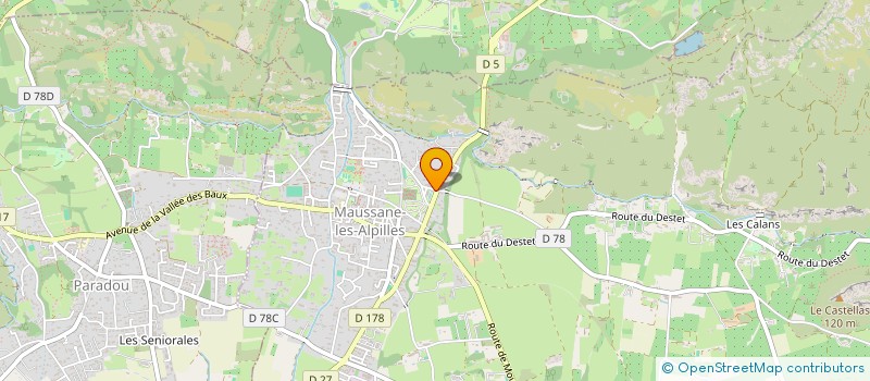 localisation de l'entreprise MONSIEUR MAURICE AUDRAN à MAUSSANE-LES-ALPILLES
